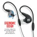MEE audio M7P Secure-Fit Sports In-Ear Headphones with Mic, Remote, and Universal Volume Control (Black) 