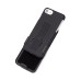 iPhone 7 Shell Holster Combo Extra Slim Rubber Textured Carrying Case with Kickstand & Swivel Belt Clip (Case and Car Charger)