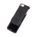 iPhone 7 Shell Holster Combo Extra Slim Rubber Textured Carrying Case with Kickstand & Swivel Belt Clip (Case and Home Charger)